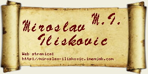 Miroslav Ilišković vizit kartica